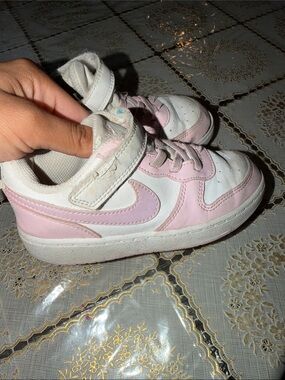 Kids Pink and White Athletic Sneakers - Brand Unknown